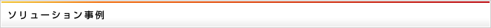 ソリューション事例